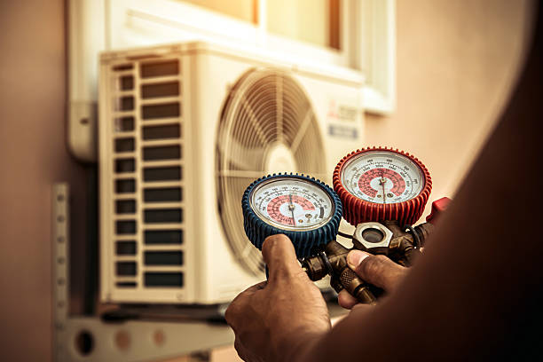 Professional Hvac technician working in Flagler Beach, FL